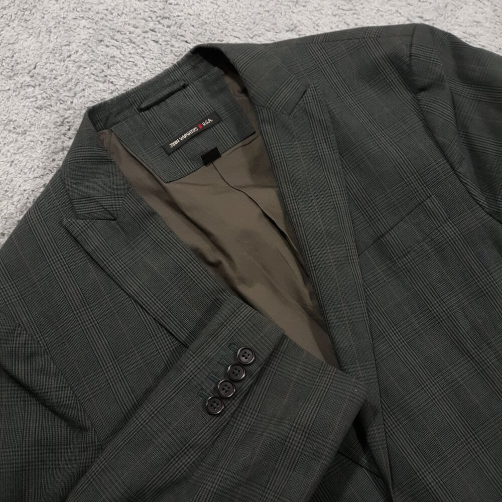 John Varvatos Suit Jacket Blazer Sport Coat Mens 42 R Gray